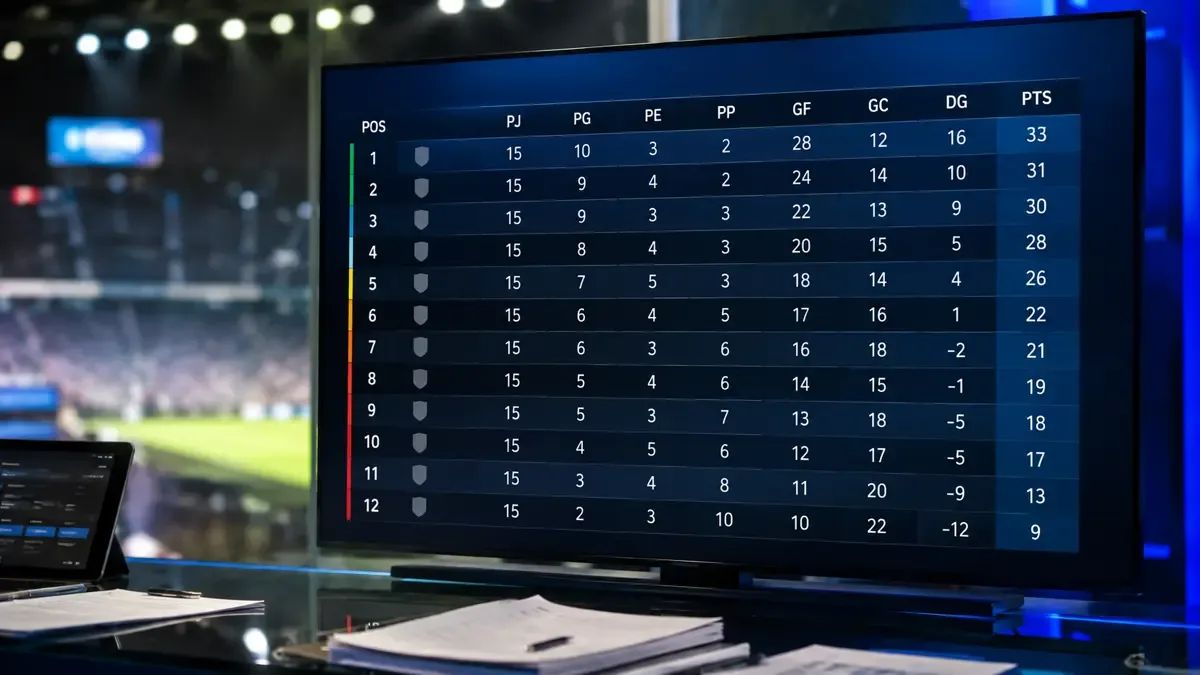 Cómo leer una tabla de posiciones